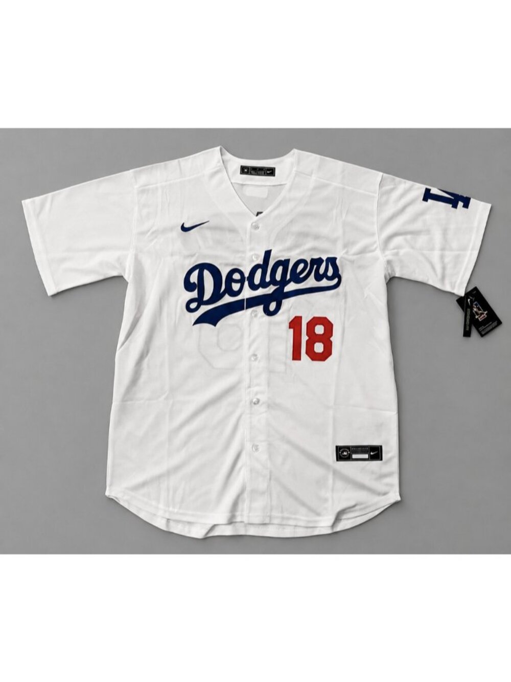 MLB Baseball Los Angeles Dodgers Yoshinobu Yamamoto #18 Jersey 2XL White NWT